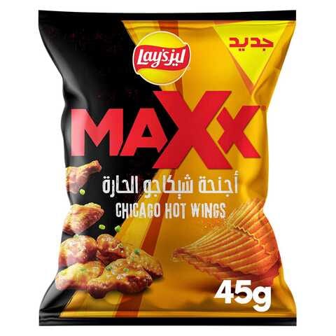 Buy Lay s Maxx Chicago Hot Wings 45g Online Shop Food Cupboard