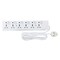 Geepas 6 Way Extension Socket 13A - Extension Lead Strip With 6 LED Indicators &amp; 6 Power Switches | Extra Long 3M Cord With Over Current Protected | Ideal For All Electronic Devices