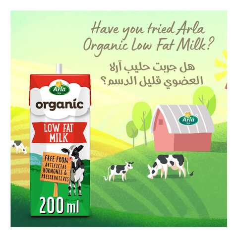 Arla Organic Milk Strawberry 200ml