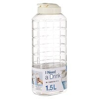 Lock &amp; Lock Chess Water Bottle HAP812 White And Clear 1.5L