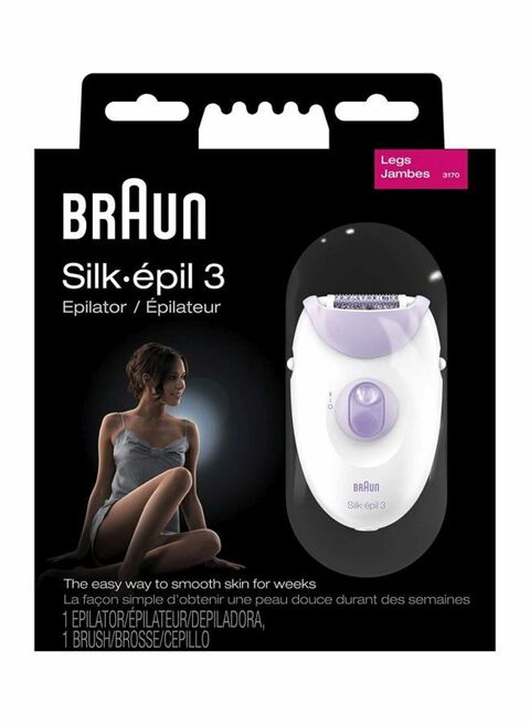 Braun - Silk-Epil 3 Epilator Light Pink/White