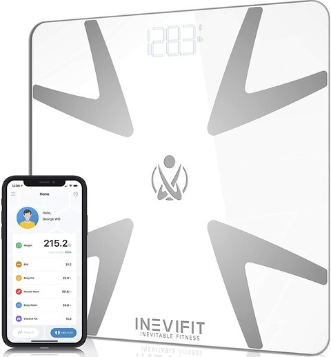 INEVIFIT Smart Body Fat Scale, Highly Accurate Bluetooth Digital Bathroom Body 