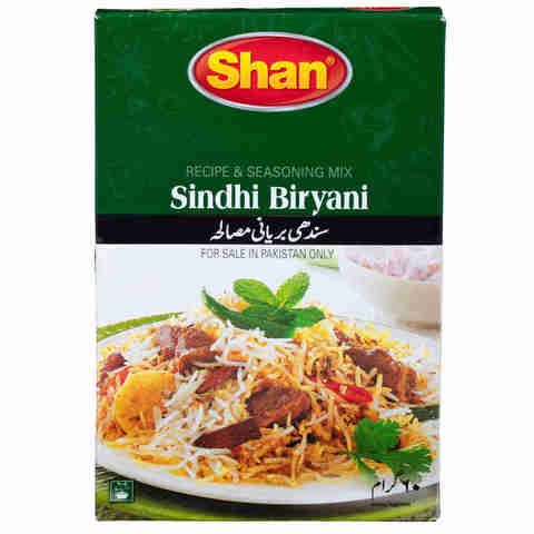 Shan Recipe &amp; Seasoning Mix Sindhi Biryani Masala 65 gr