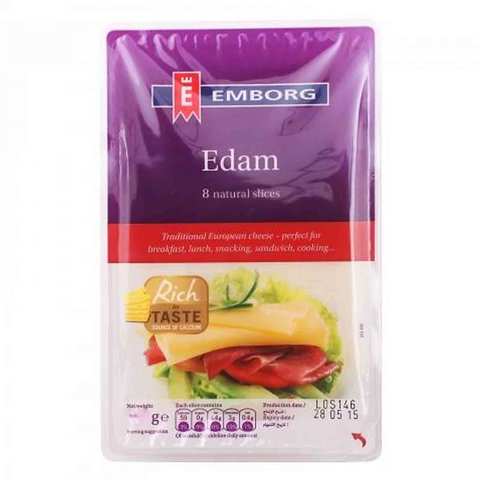 Emborg Cheese Edam Slice 150 Gram