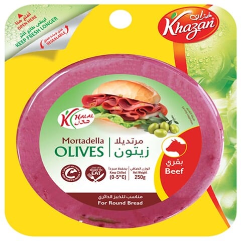Khazan Beef Mortadella with Olives 250 gr
