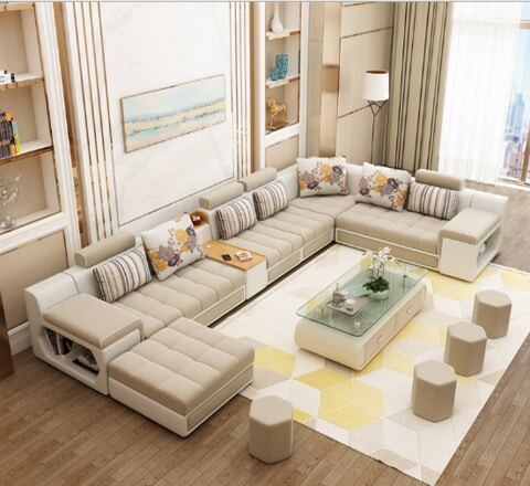 Beige deals sofa bed