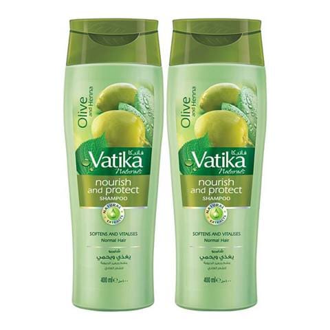 Vatika shampoo nourish &amp; protect 2 x 4 00 ml