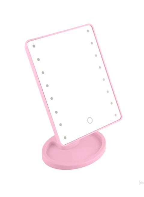 Generic - Makeup Mirror With Led Lights Pink 14X8X5 Inch