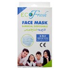 Buy Eco Fresh 3 Ply Surgical Disposable Face Mask Blue 5 count in UAE