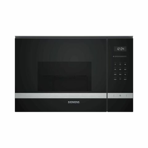 Siemens iQ500 Built-in Microwave Oven With Grill 25L BE555LMS0M Black