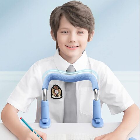 Kids Sitting Posture Corrector 30 Forward Tilt Children Writing Posture  Corrector Portable 2 in 1 Myopia Prevention for Children for Classrooms for  Home(Blue)