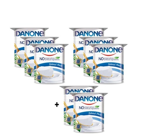 Buy Danone Natural Yoghurt - 100 gram - 8 Count in Egypt