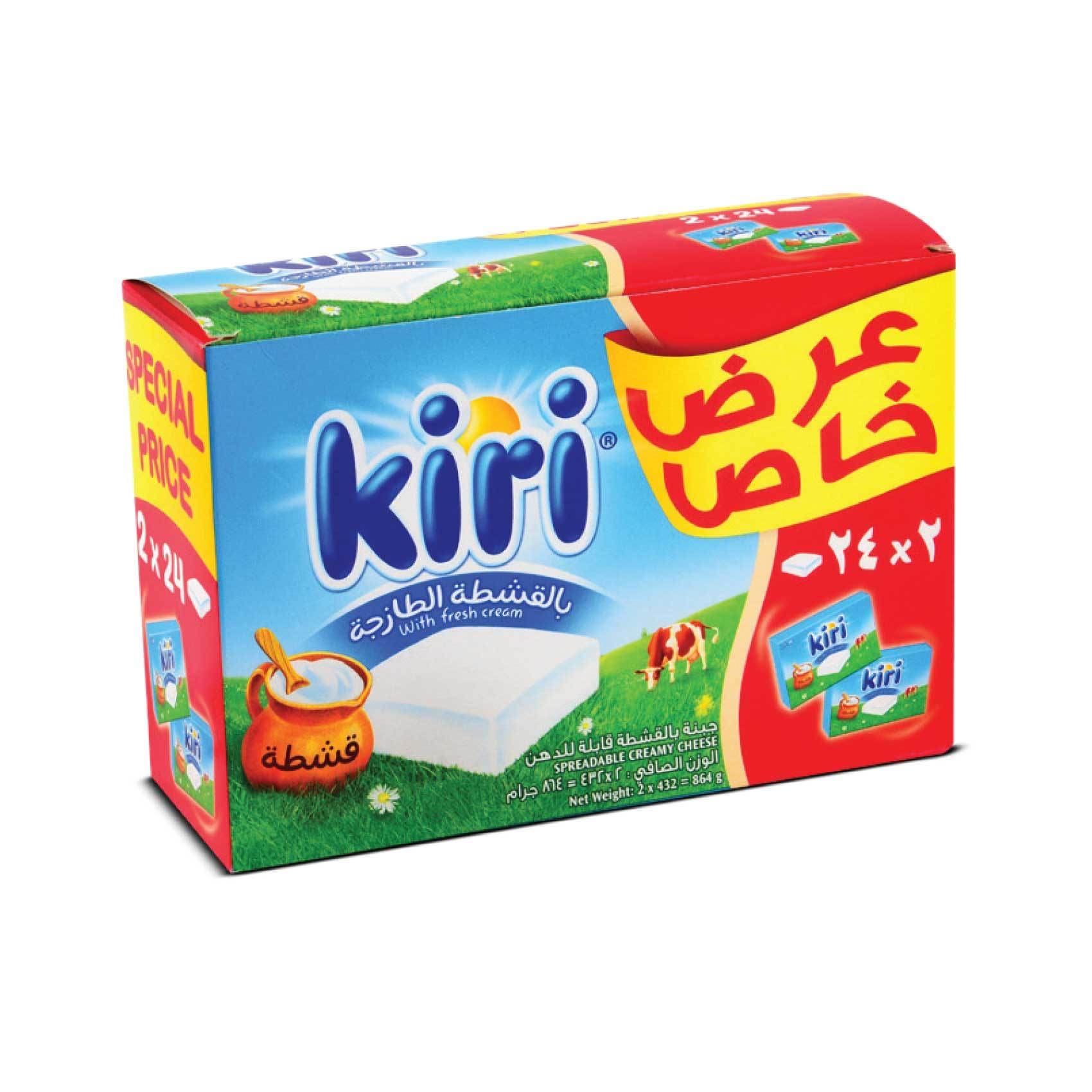 Buy Kiri creamy cheese 24 pieces x 2 432 g Online Shop Fresh Food