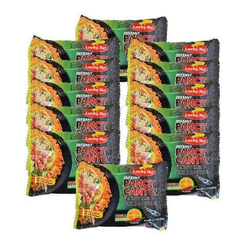 Lucky Me! Chilimansi Flavour Instant Pancit Canton 60g Pack of 12