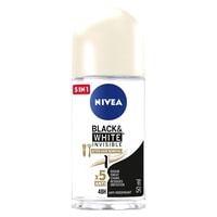 NIVEA Antiperspirant Roll-on for WoMen Black and White Invisible Silky Smooth Shaving 50ml
