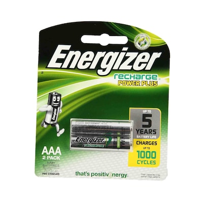  Energizer Rechargeable AA Batteries, Recharge Power