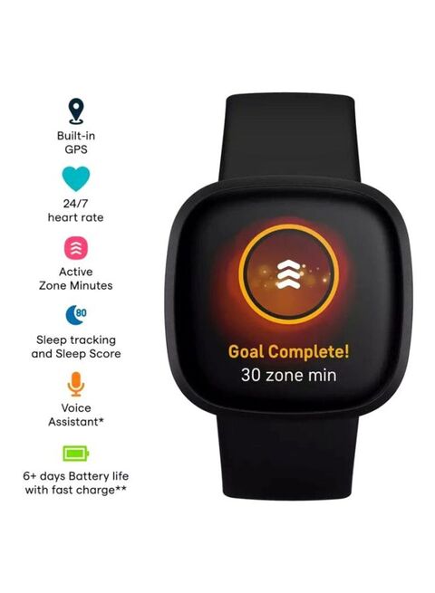 Buy Fitbit Versa 3 Health And Fitness Smartwatch With GPS 24 7 Heart 