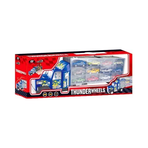 Power Joy Vroom Vroom Die-Cast Thunder Wheels Car Multicolour Pack of 12
