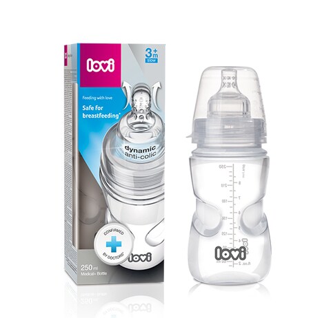 LOVI - Medical+ Bottle With Dynamic Teat 250ML_3m+