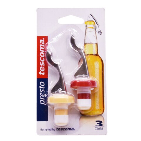 Bottle Stopper Opener Presto 2 Pcs - Assorted Colour