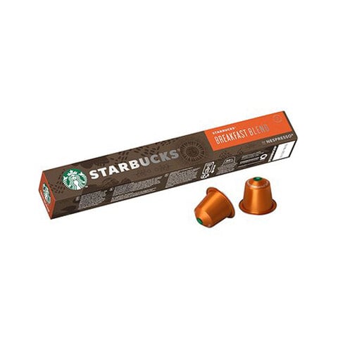 Starbucks Breakfast Blend Nespresso Medium Roast Coffee 10 Capsule 56g