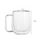 Double Wall Isolated Glass Coffee Mug Clear