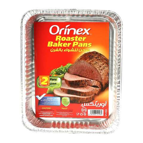 Buy Orinex pans roaster baker 2 pieces in Saudi Arabia