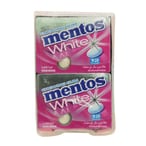Buy Mentos White Tutti Frutti Chewing Gum 17g Pack of 12 in UAE