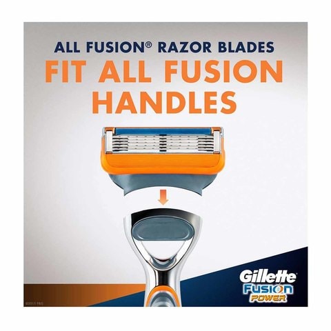 Gillette Fusion Power Men Razor Blade Refills - 4 Count