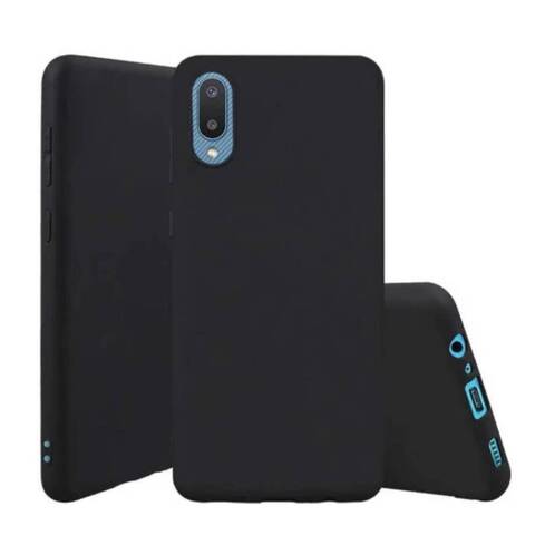 Protective Soft Silicone Case Cover For Samsung Galaxy A02 Black