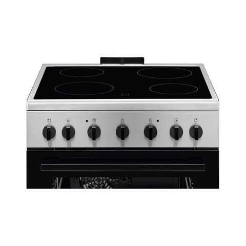 Electrolux 4 Electric Hot Plates With Oven LKR620002X Silver 60cm