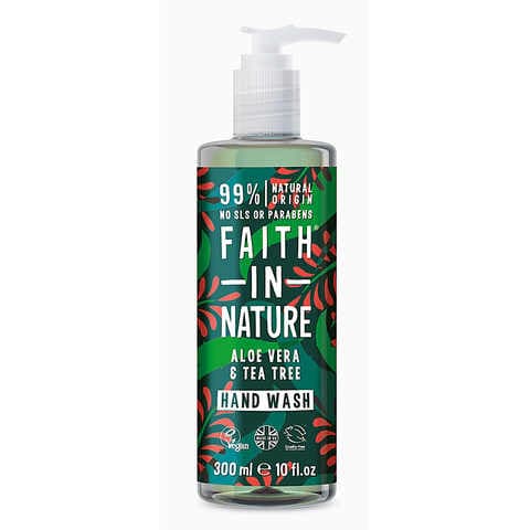 Faith In Nature Hand Wash - Aloe Vera &amp; Tea Tree 300Ml