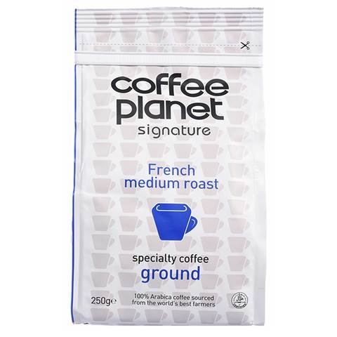 Coffee Planet French Medium Roast Coffee Powder 250g