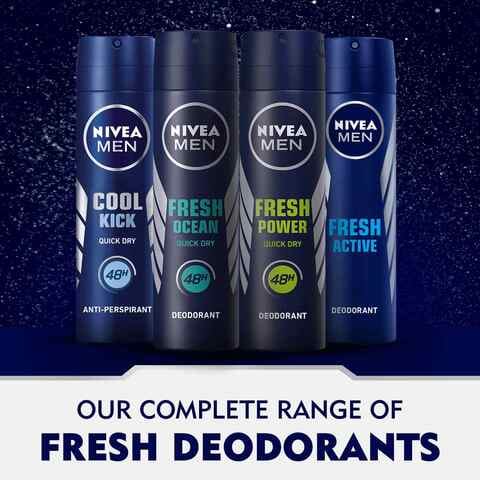 NIVEA MEN  Deodorant Spray for Men  Cool Kick Fresh Scent 200ml