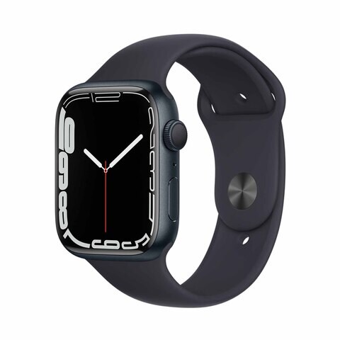 Buy Apple Watch Series 7 GPS, 45mm Midnight Aluminium Case with Midnight  Sport Band - Regular