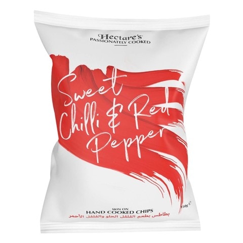 Hectares Sweet Chilli And Red Pepper Hand Cooked Potato Chips 40g
