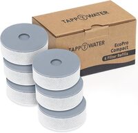 Tapp Water Ecopro Compact Tap Water Filter Replacement Filters (6 Pack), Refill Compatible With Ecopro Compact Water Filtration System For 6 Months Supply