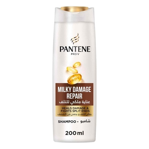 Pantene Pro-V Milky Damage Repair Shampoo Heals Damage and Fights Split Ends 200ml