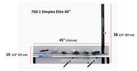 Logan Graphic Products 750-1 Simplex Elite Mat Cutter System, 40&quot; Capacity