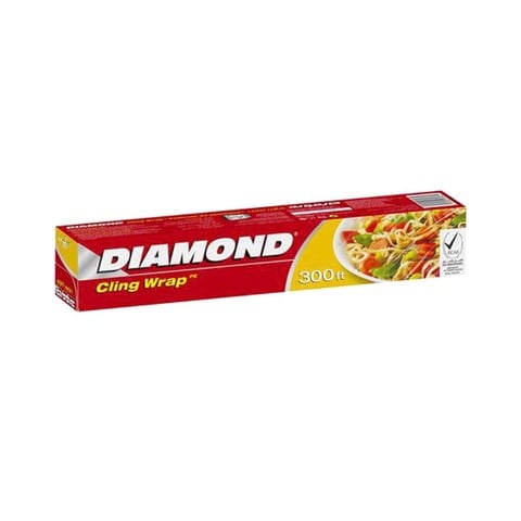 Buy Diamond Cling Wrap Clear 300sqft in UAE