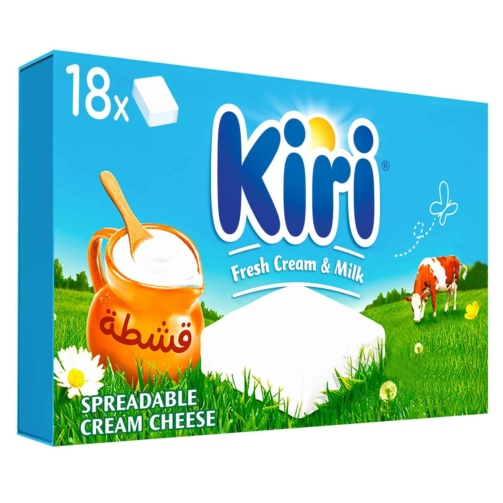Buy Kiri Spreadable Cream Cheese Squares 18 portions 324g Online Shop