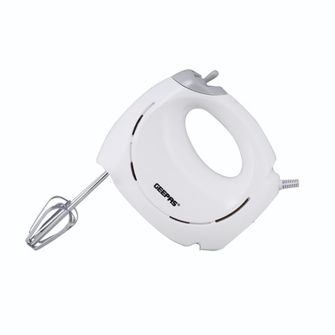 Hand mixer with clearance long beaters