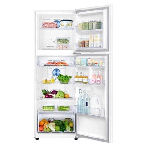 Samsung 321L Net Capacity Top Mount Refrigerator with Twin Cooling White RT42K5000WW
