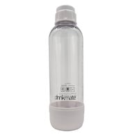 Drinkmate 1L bottle for use with Drinkmate Home Soda Maker - White