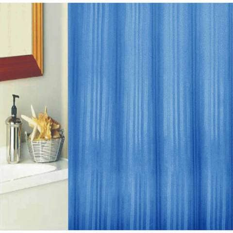 Pro Poly Shower Curtain 180x180cm Light, Black And Light Blue Shower Curtain