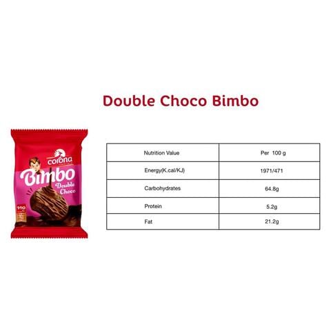 Bimbo Coco Biscuits Coated With Choco - 1Piece -12 Count