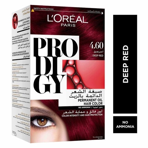 L&#39;Oreal  Paris Prodigy Ammonia Free Permanent Oil Hair Colour 4.60 Deep Red