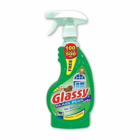 Glassy Liquid Glass and Window Cleaner With Pine Scent - 600 ml