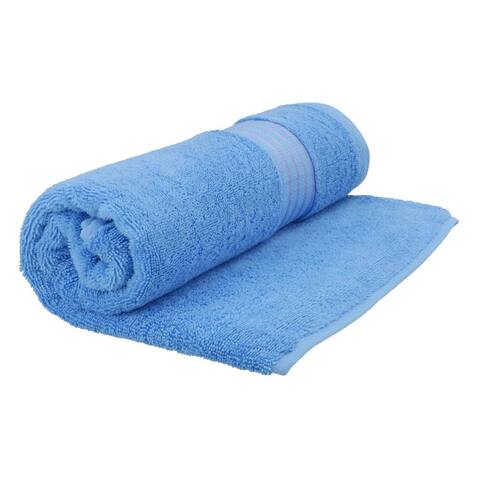 Bath Towel Pr Comed Ctn Light Blue 550G