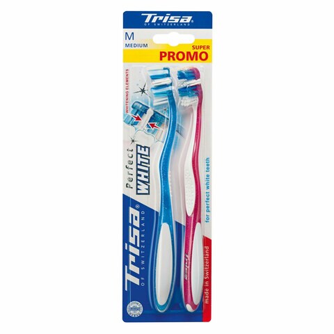 Trisa Toothbrush Extra Pro Vital Medium 2 Pieces